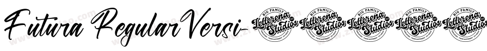 Futura RegularVersi字体转换